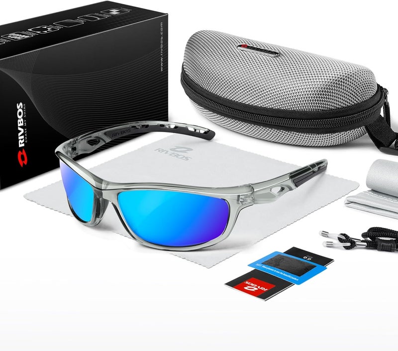 RIVBOS Sunglasses for Men Women Polarized UV Protection Sports Fishing Driving Shades Cycling RB833 - Image 5